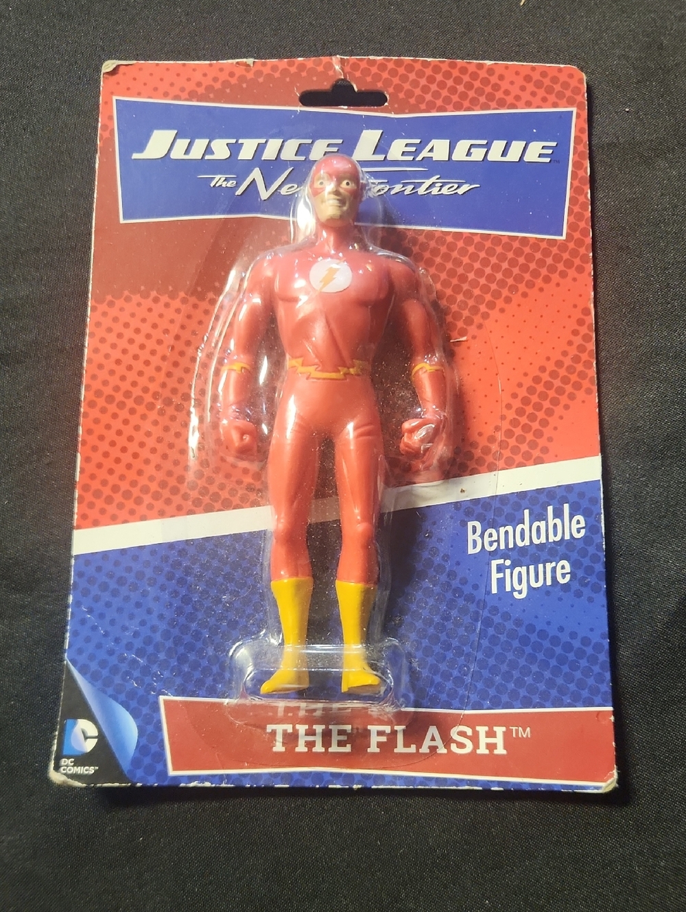 DC Comics Vintage Justice League Backing Card - Red, Blue & Yellow